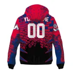 customized fresno state bulldogs brick motion red black windbreaker jacket best selling