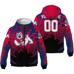 customized fresno state bulldogs brick motion red black windbreaker jacket best selling