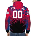 customized fresno state bulldogs brick motion red black windbreaker jacket best selling