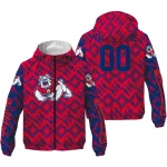 customized fresno state bulldogs trellis mesh red windbreaker jacket best selling