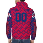 customized fresno state bulldogs trellis mesh red windbreaker jacket best selling