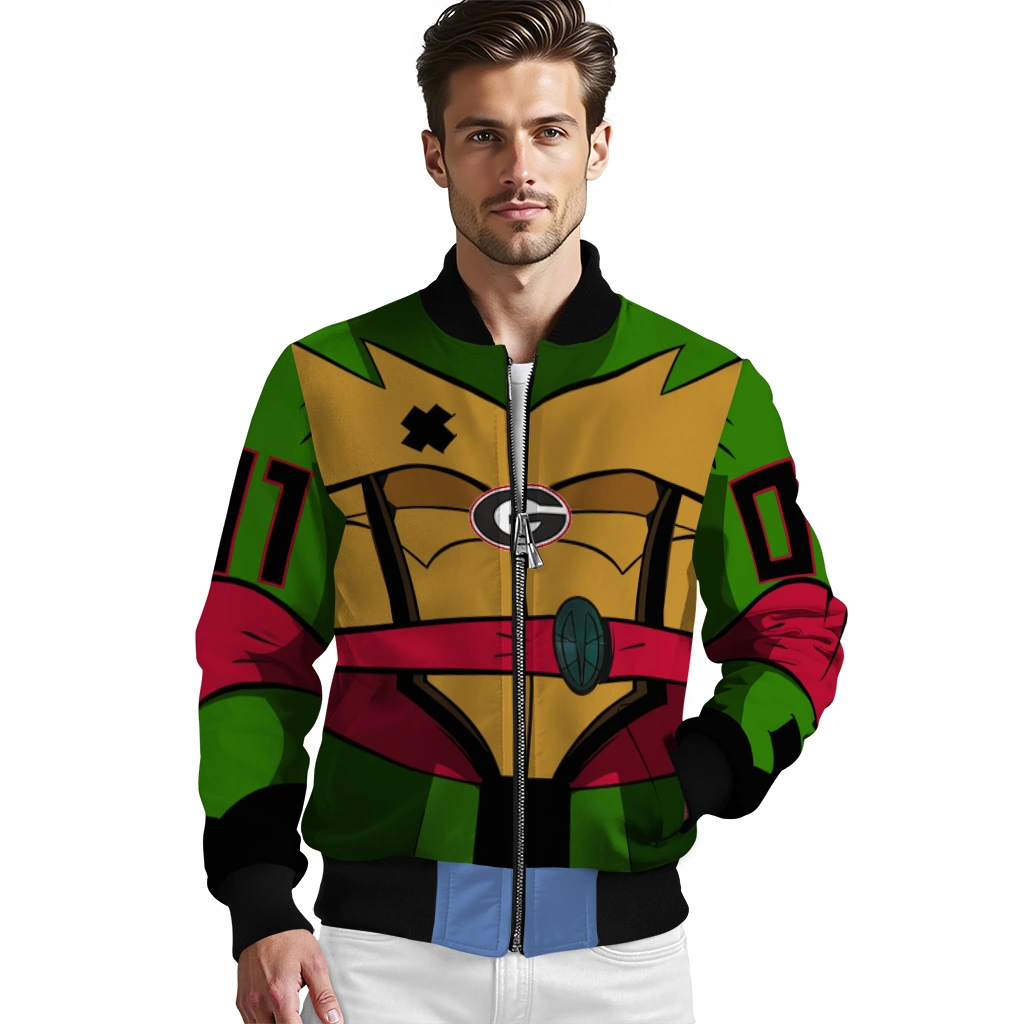 customized georgia bulldogs turtle armor bomber jacket high quality customized georgia bulldogs turtle armor bomber jacket high quality