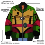 customized georgia bulldogs turtle armor bomber jacket best selling
