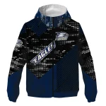 customized georgia southern eagles arrow matrix blue black windbreaker jacket best selling