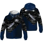 customized georgia southern eagles arrow matrix blue black windbreaker jacket best selling