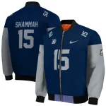 customized georgia southern eagles team patch blue bomber jacket best selling