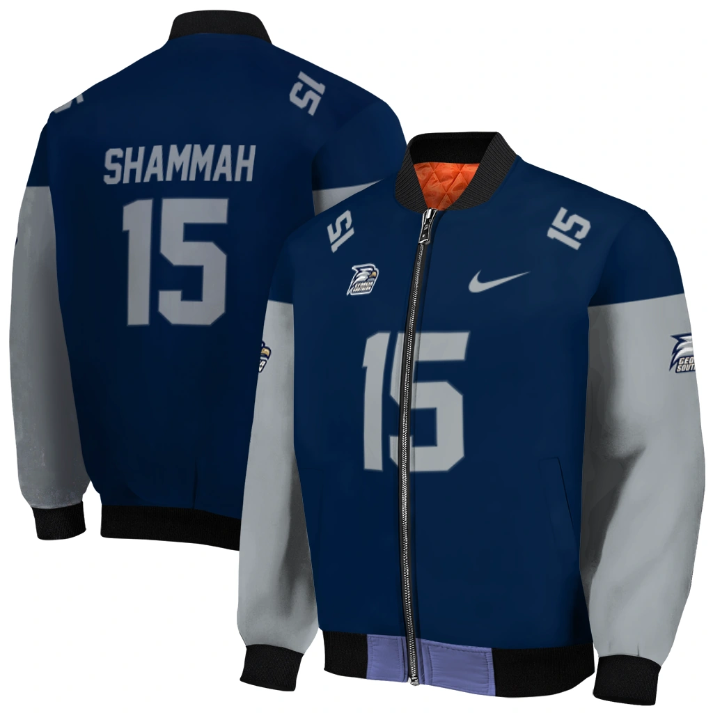 customized georgia southern eagles team patch blue bomber jacket best selling customized georgia southern eagles team patch blue bomber jacket best selling