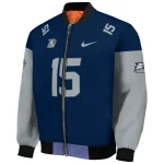 customized georgia southern eagles team patch blue bomber jacket best selling