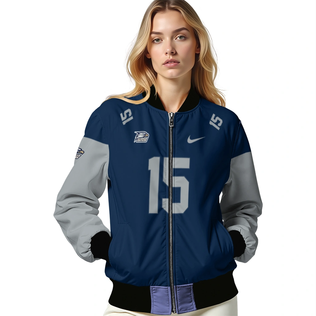 customized georgia southern eagles team patch blue bomber jacket latest model customized georgia southern eagles team patch blue bomber jacket latest model