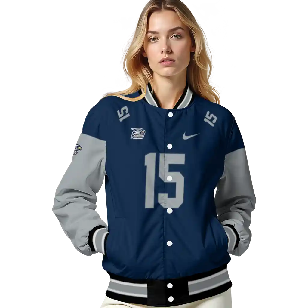 customized georgia southern eagles team patch blue varsity jacket latest model customized georgia southern eagles team patch blue varsity jacket latest model