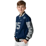 customized georgia southern eagles team patch blue varsity jacket best selling