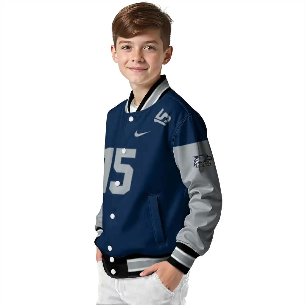 customized georgia southern eagles team patch blue varsity jacket trendy customized georgia southern eagles team patch blue varsity jacket trendy