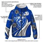 customized georgia state panthers blossoms helmet blue windbreaker jacket best selling