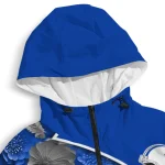 customized georgia state panthers blossoms helmet blue windbreaker jacket best selling