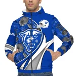 customized georgia state panthers blossoms helmet blue windbreaker jacket best selling