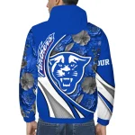 customized georgia state panthers blossoms helmet blue windbreaker jacket best selling