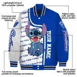 customized georgia state panthers stitch laughing blue varsity jacket best selling