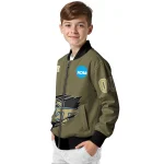 customized georgia tech yellow jackets claw mark gold bomber jacket best selling
