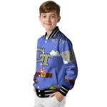 customized georgia tech yellow jackets mario blocks blue black varsity jacket best selling