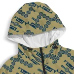 customized georgia tech yellow jackets trellis mesh gold windbreaker jacket best selling