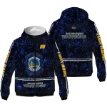 customized golden state warriors shards cluster blue windbreaker jacket best selling