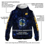 customized golden state warriors shards cluster blue windbreaker jacket best selling