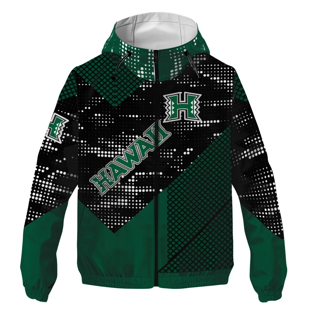 customized hawaii rainbow warriors arrow matrix green black windbreaker jacket best selling customized hawaii rainbow warriors arrow matrix green black windbreaker jacket best selling