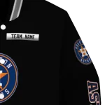 customized houston astros american flag skull black varsity jacket best selling
