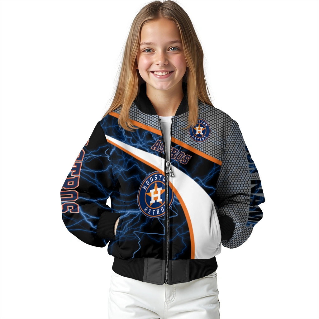 customized houston astros electric flash blue bomber jacket top rated customized houston astros electric flash blue bomber jacket top rated