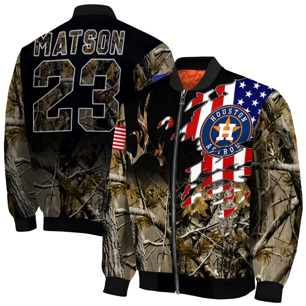 customized houston astros patriot deer camouflage bomber jacket best selling customized houston astros patriot deer camouflage bomber jacket best selling