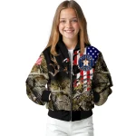 customized houston astros patriot deer camouflage bomber jacket best selling