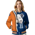 customized houston astros snoopy head blue varsity jacket best selling