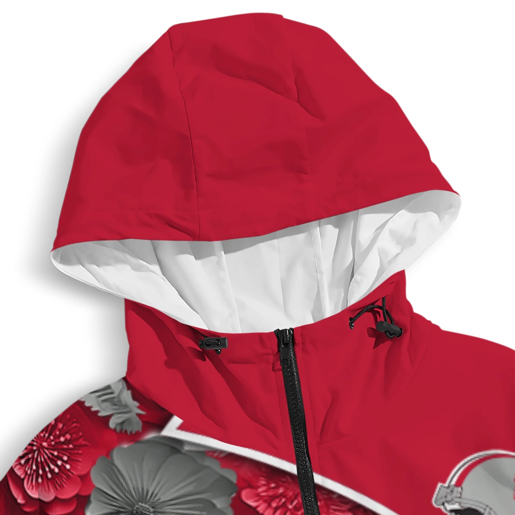 customized houston cougars blossoms helmet red windbreaker jacket premium grade customized houston cougars blossoms helmet red windbreaker jacket premium grade