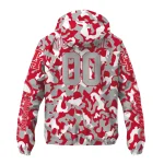 customized houston cougars camouflage mashup red windbreaker jacket best selling