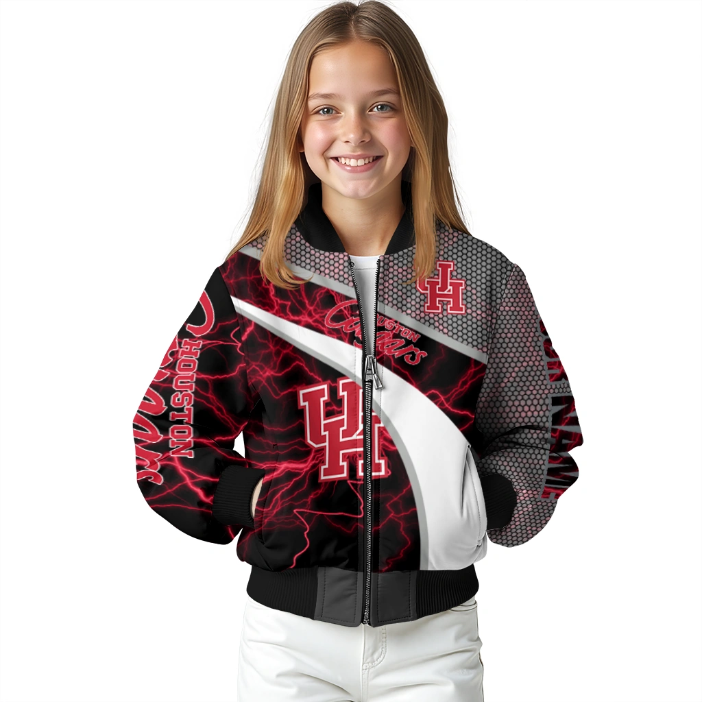 customized houston cougars electric flash red bomber jacket top rated customized houston cougars electric flash red bomber jacket top rated