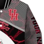 customized houston cougars electric flash red varsity jacket best selling