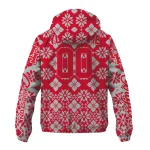 customized houston cougars geometric blossom red windbreaker jacket best selling