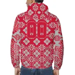 customized houston cougars geometric blossom red windbreaker jacket best selling