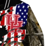 customized houston cougars patriot deer camouflage varsity jacket best selling