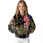 customized houston cougars patriot deer camouflage varsity jacket best selling