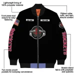 customized houston rockets american flag skull black bomber jacket best selling