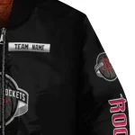 customized houston rockets american flag skull black bomber jacket best selling