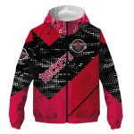 customized houston rockets arrow matrix red black windbreaker jacket best selling