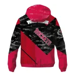 customized houston rockets arrow matrix red black windbreaker jacket best selling