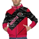 customized houston rockets arrow matrix red black windbreaker jacket best selling