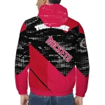 customized houston rockets arrow matrix red black windbreaker jacket best selling