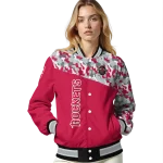 customized houston rockets camouflage style red varsity jacket best selling