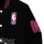 customized houston rockets claw edge black varsity jacket best selling