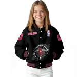 customized houston rockets claw edge black varsity jacket best selling