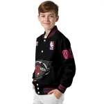 customized houston rockets claw edge black varsity jacket best selling